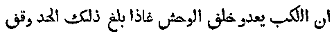 Passage in arabic